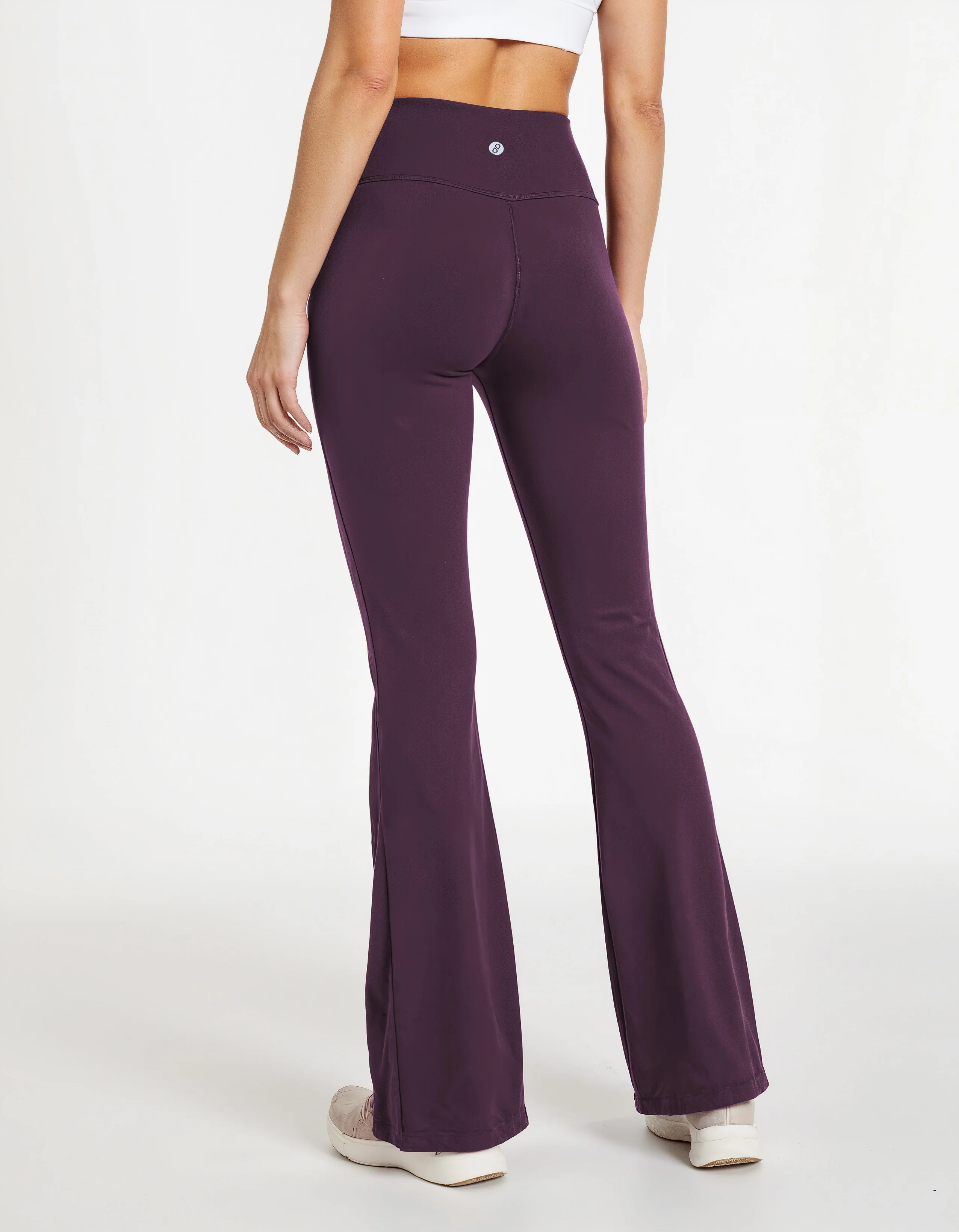 Wine Extra Tall Hourglass Flared Leggings - Image 6