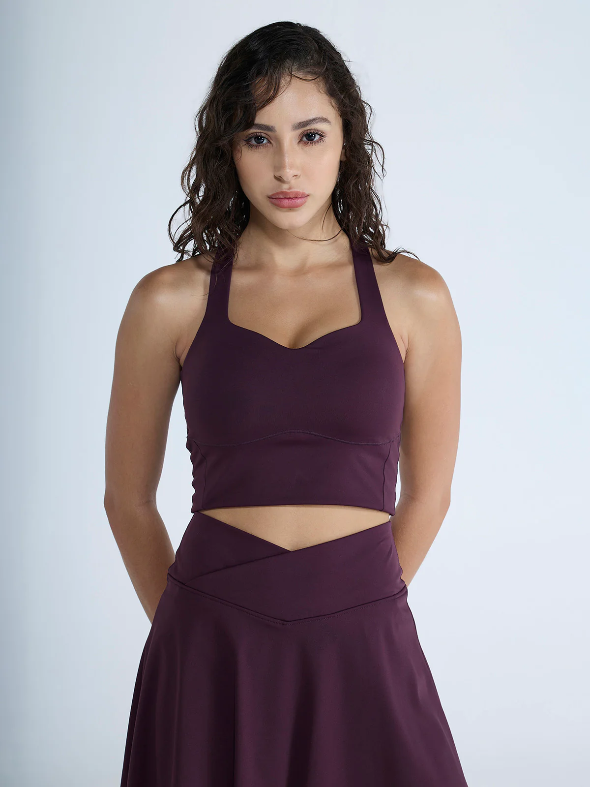 Wine Heartline Sports Bra - Image 5