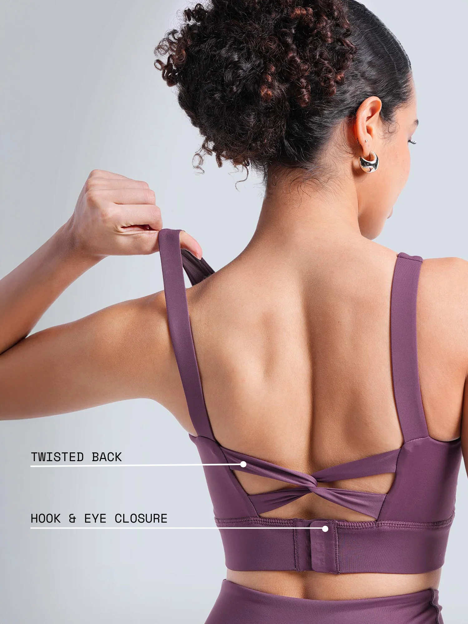 Wine High Impact Sports Bra - Image 4