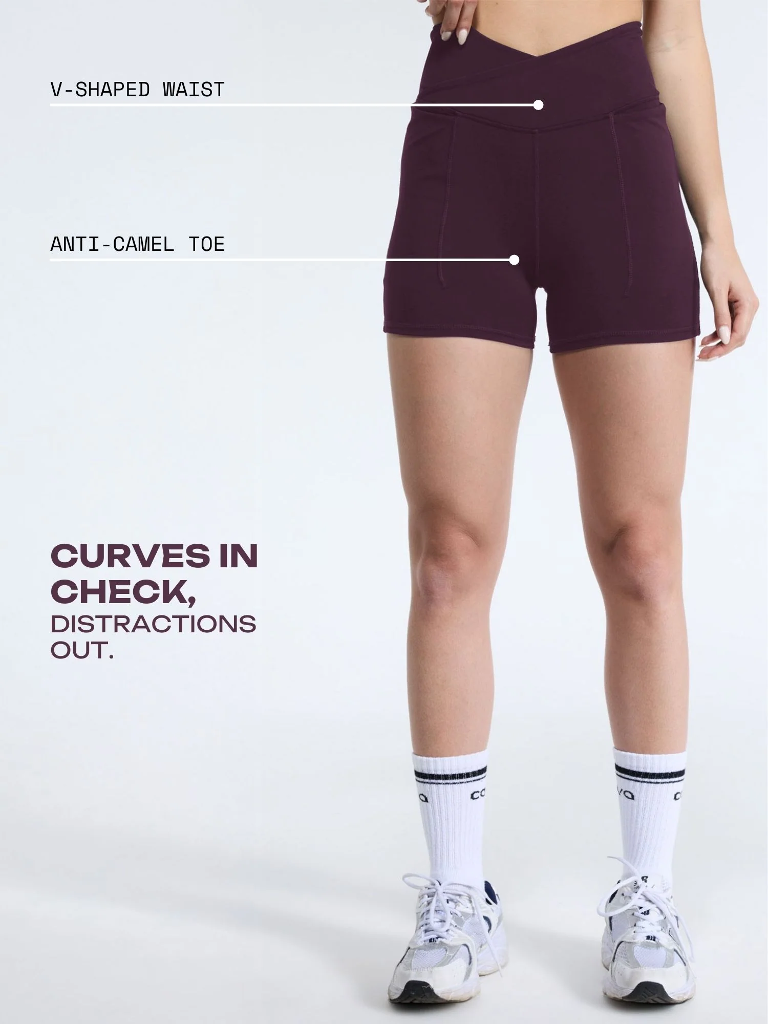 Wine Hourglass Booty Shorts - Image 3
