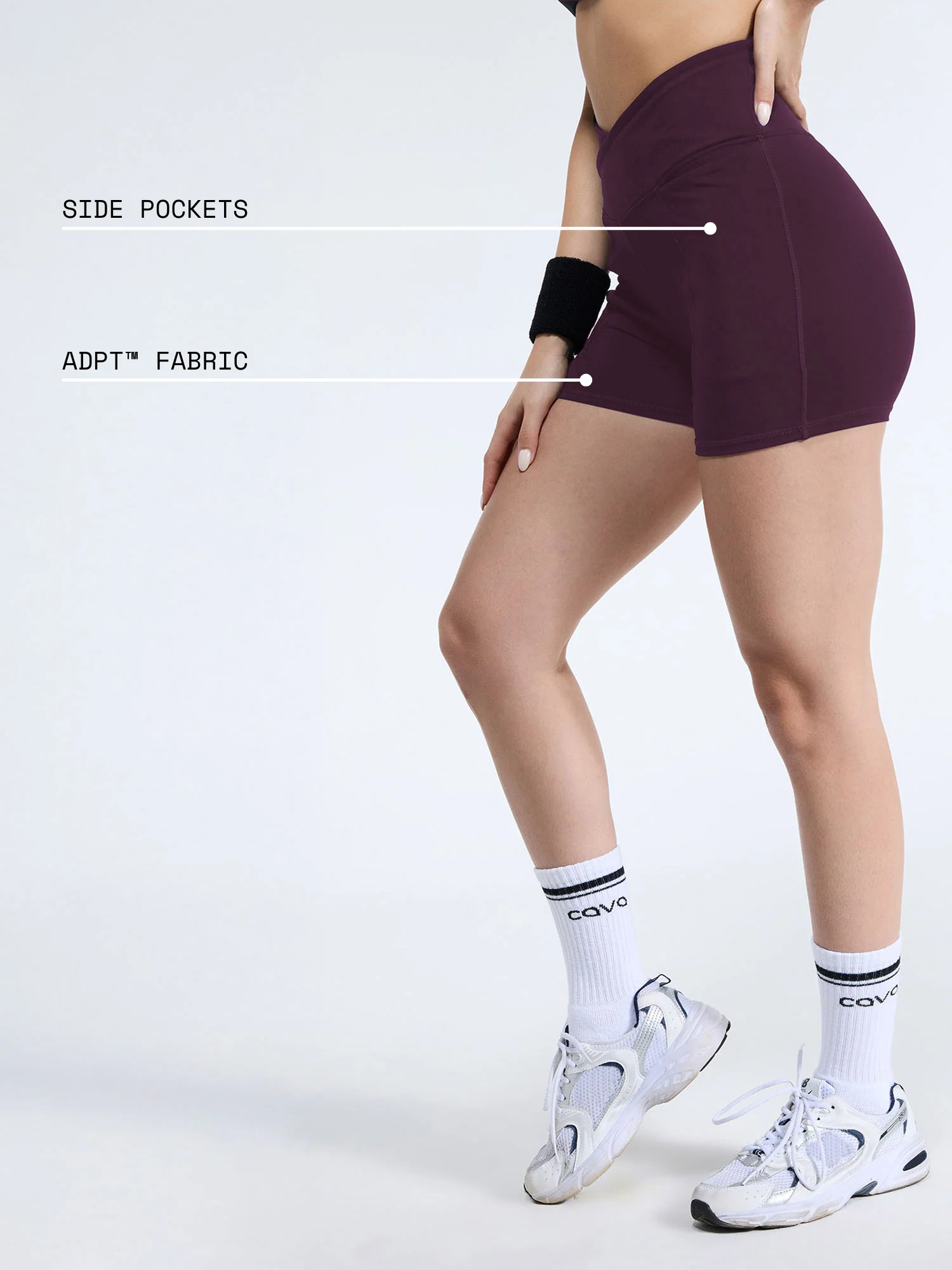 Wine Hourglass Booty Shorts - Image 4