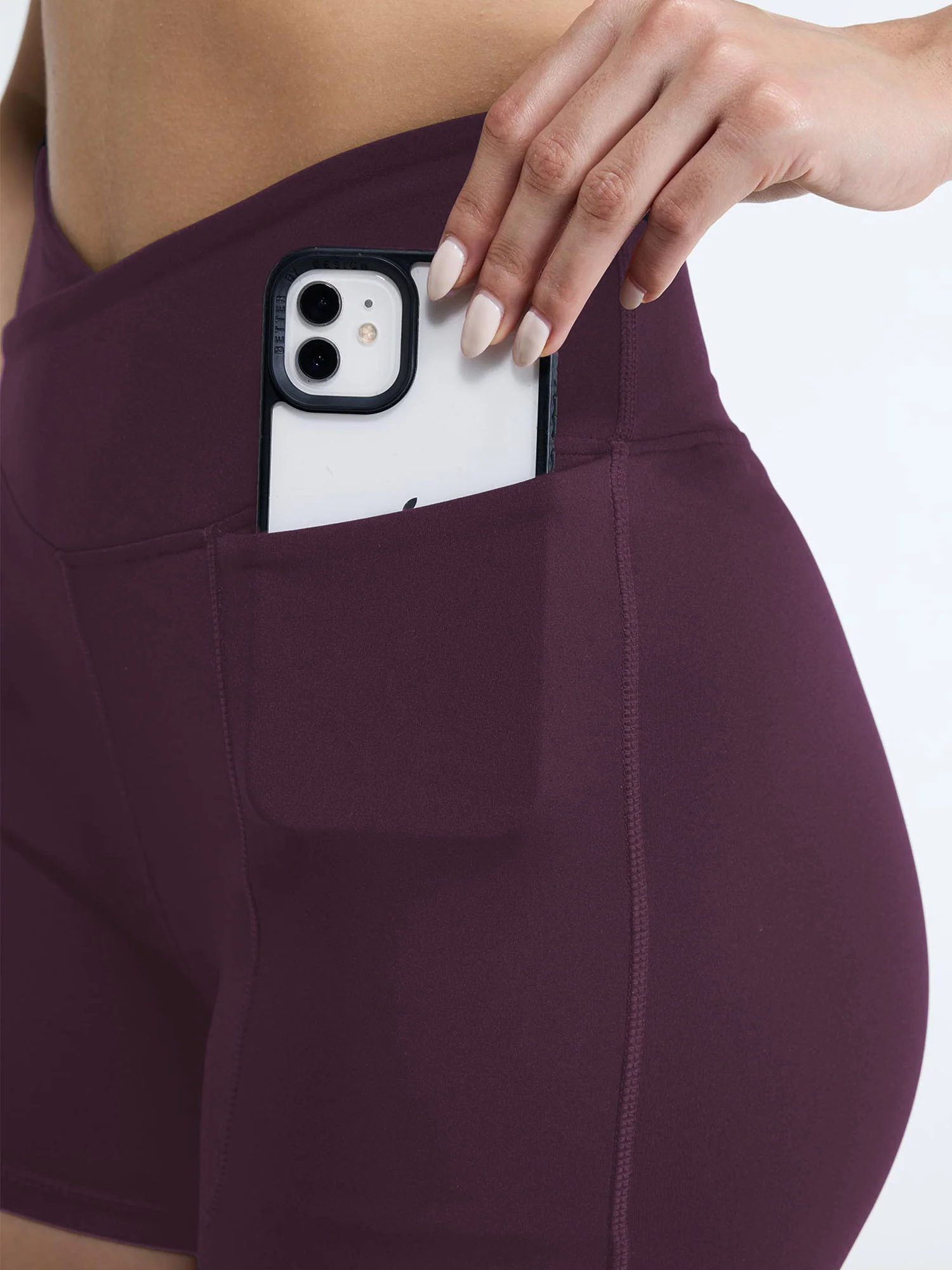 Wine Hourglass Booty Shorts - Image 6
