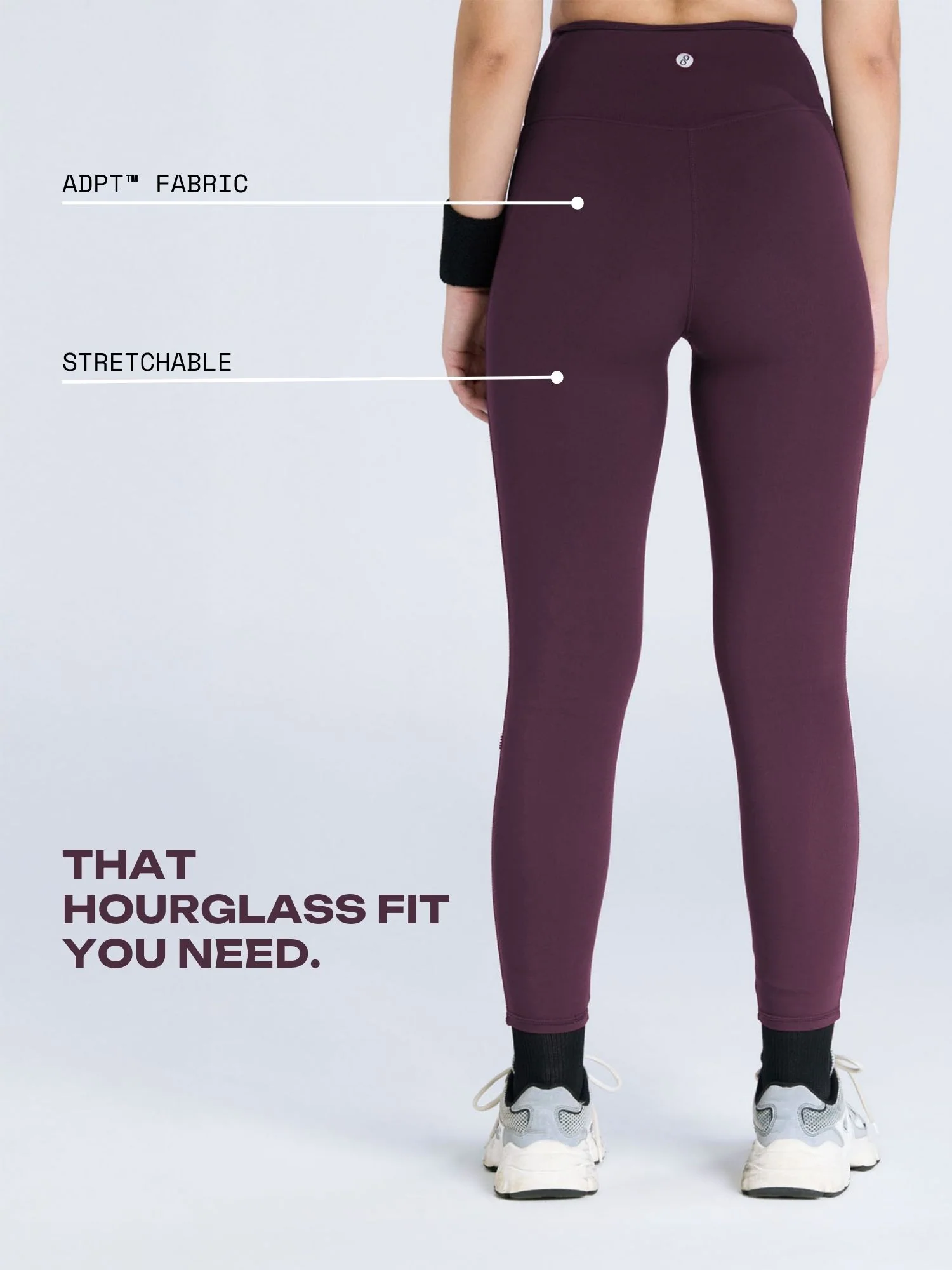 Wine Hourglass Snug Leggings - Image 3