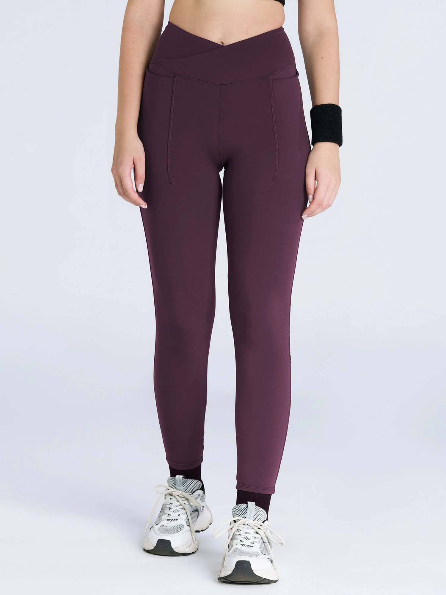 Wine Hourglass Snug Leggings - Image 5