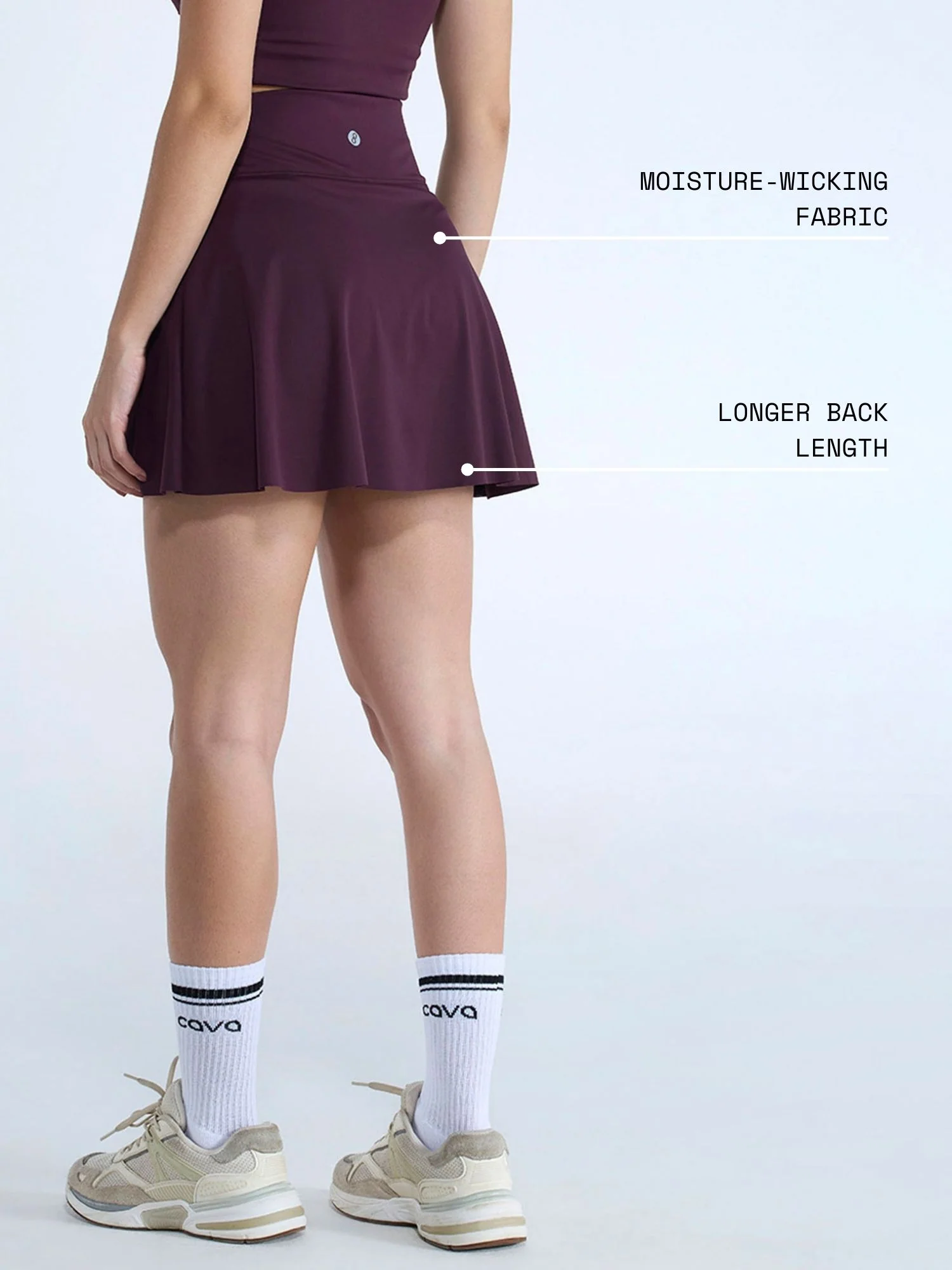 Wine Hourglass Swirl Skorts - Image 4