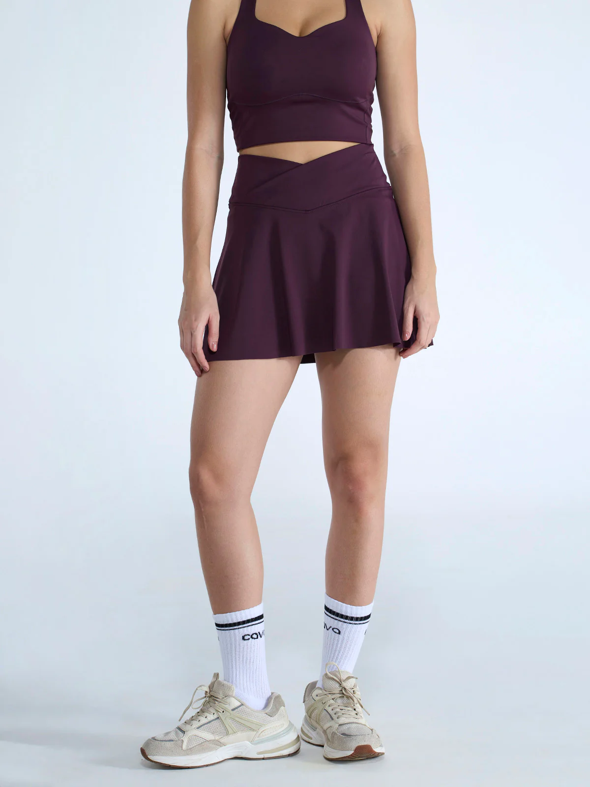 Wine Hourglass Swirl Skorts - Image 5