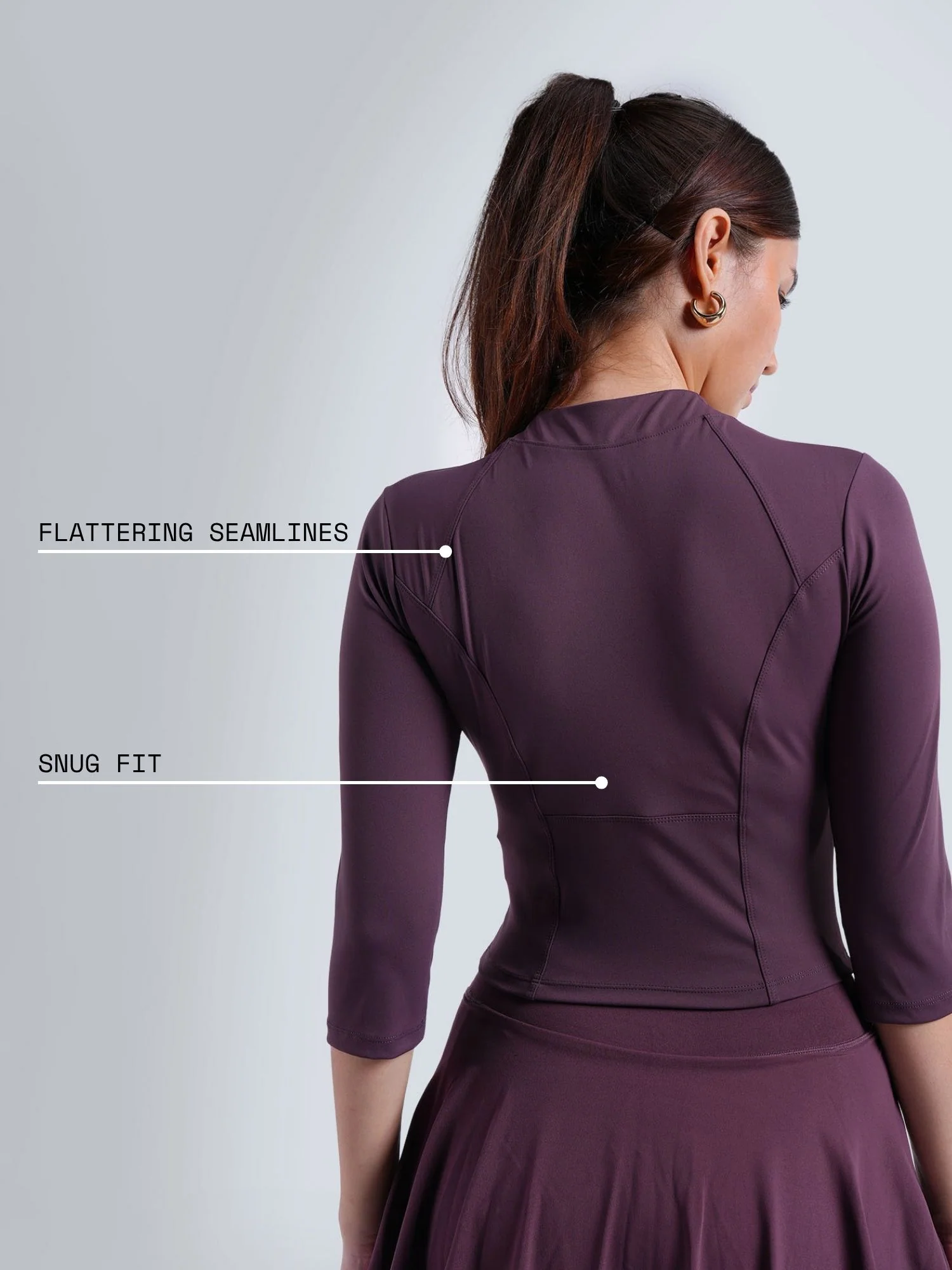 Wine Silhouette Zip Top - Image 4