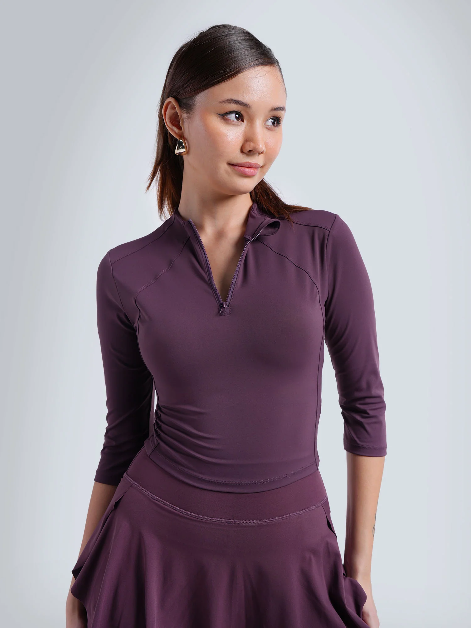 Wine Silhouette Zip Top - Image 5