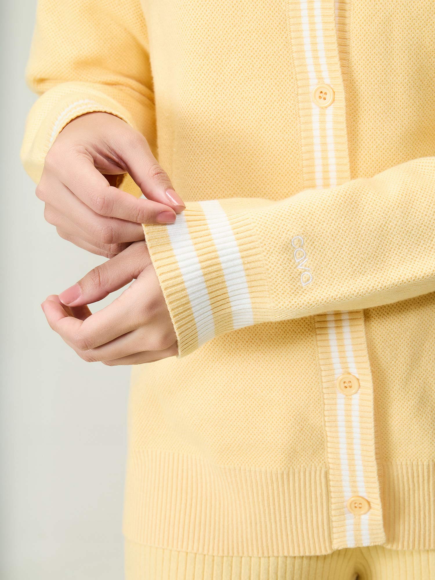 Yellow Club Cardigan - Image 7
