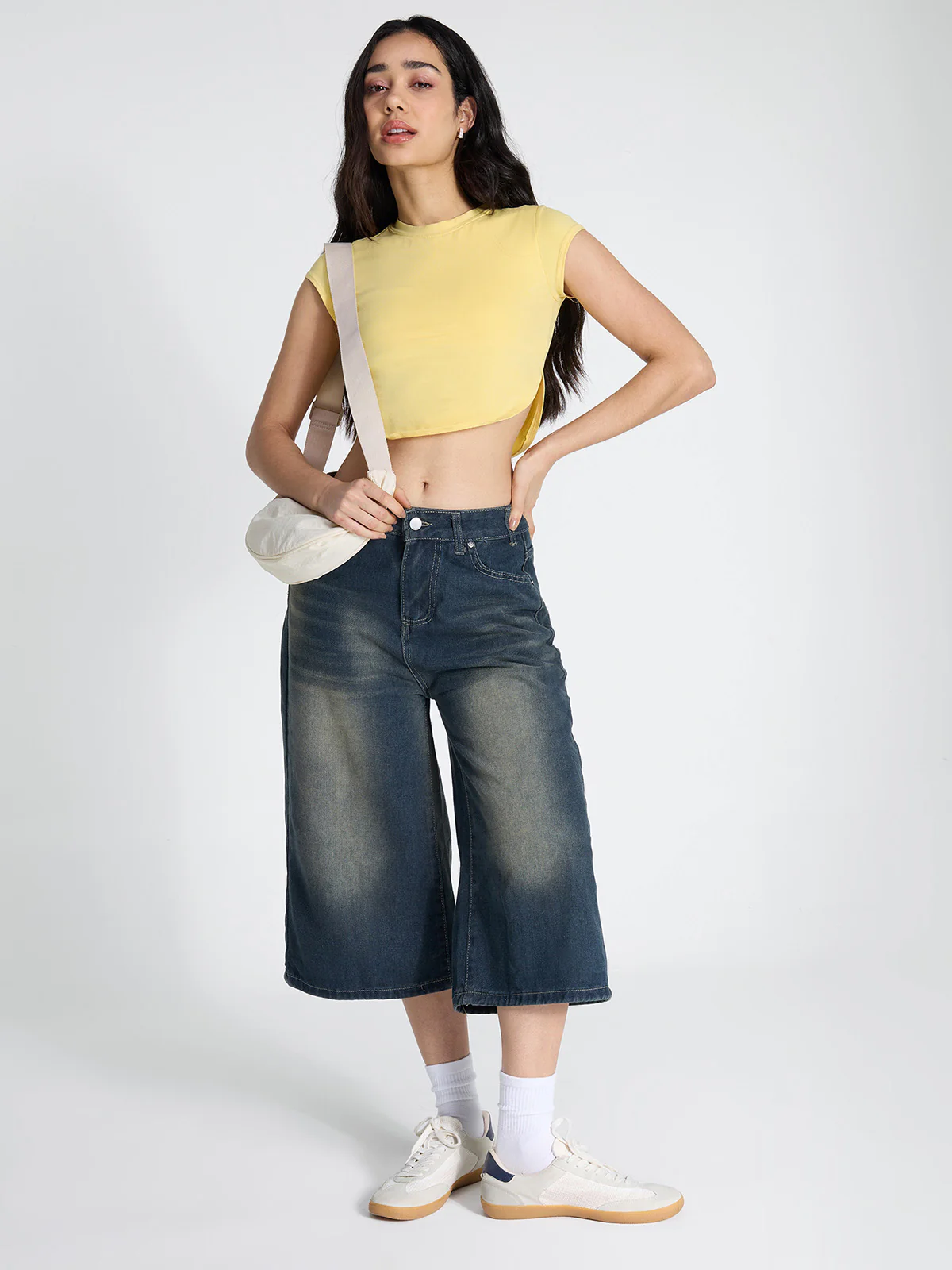 Yellow Cotton Baby Tee - Image 2